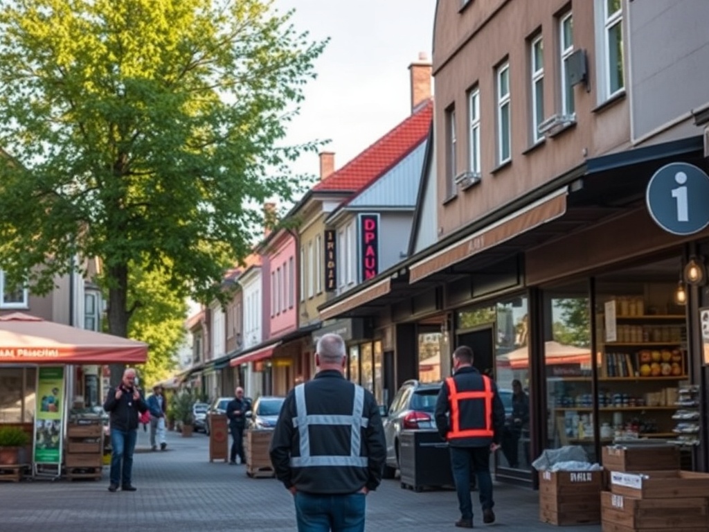 Pracownik bezpieczeństwa w kamizelce odblaskowej — oferta pracy Rypin Nasze Miasto