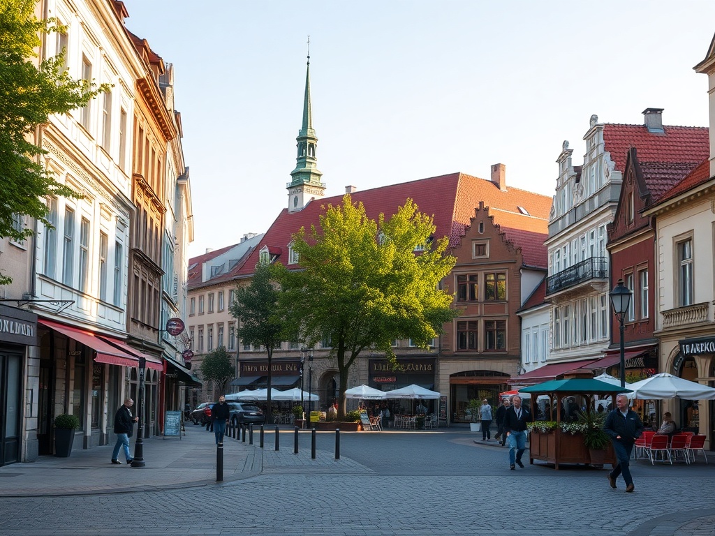 Ilustracja symbolizująca połączenie cyfryzacji, edukacji i życia społecznego w Rypinie