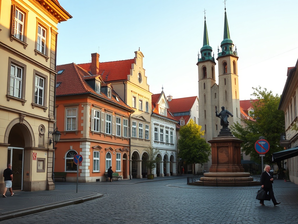 Widok na rynek w Rypinie z ratuszem i kamienicami, symbolizujący miejsce związane z historią miasta i jego mieszkańcami.